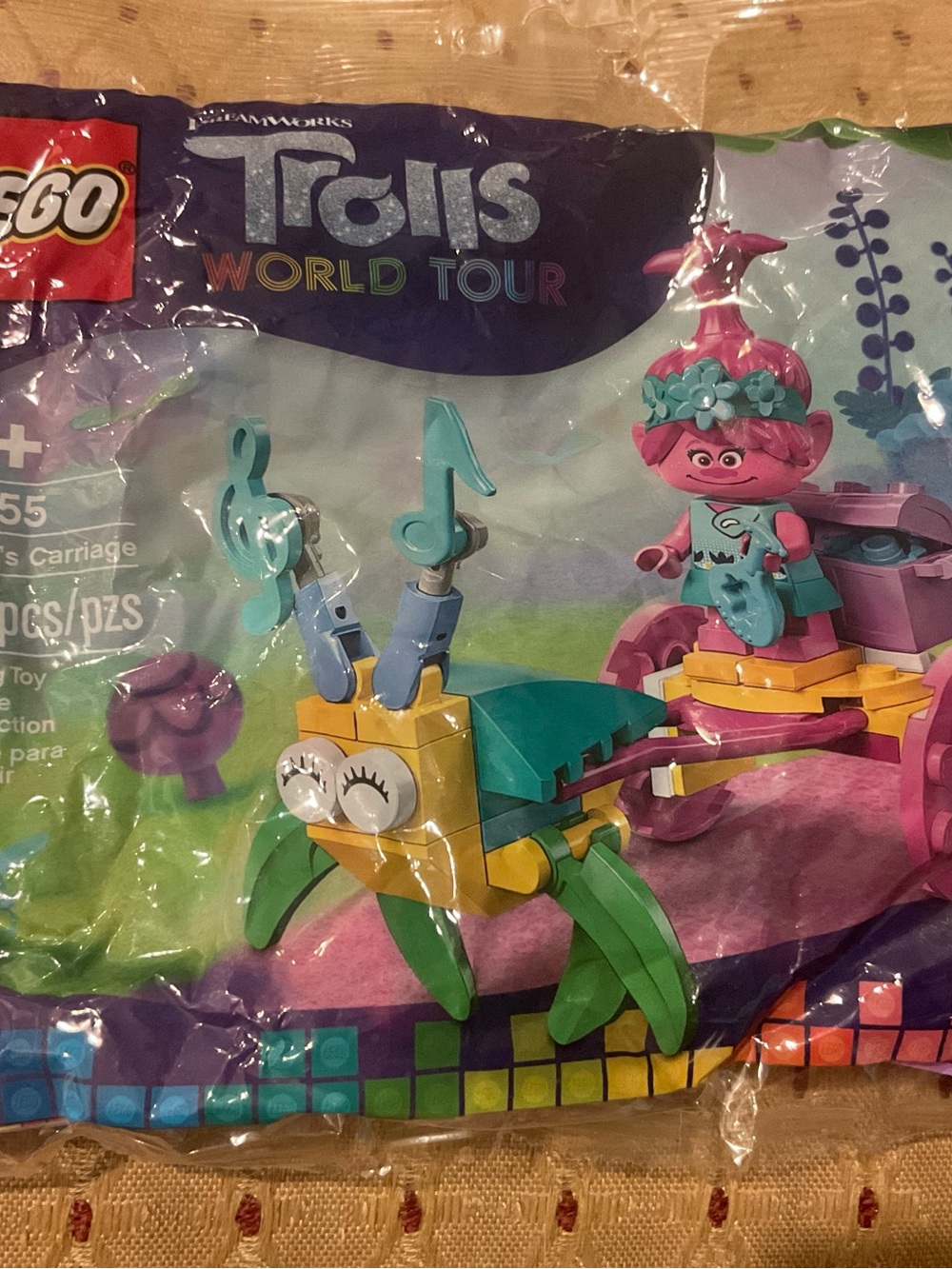 LEGO Trolls World Tour Poppy and Carriage Toy New
